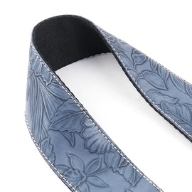 Hennaja Saxophone Neck Strap,Alto Tenor Bari Soprano Sax Neck Harness,Musical Instruments Accessories Parts(1-Carved Dark Blue)