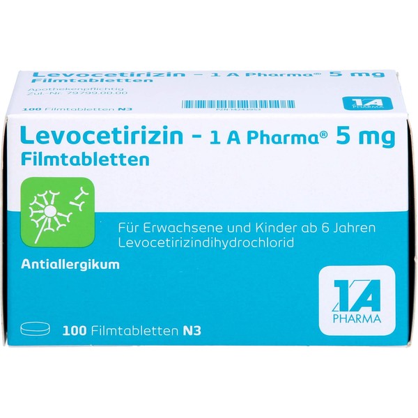 Levocetirizin-1A Pharma 5 mg Film-Coated Tablets