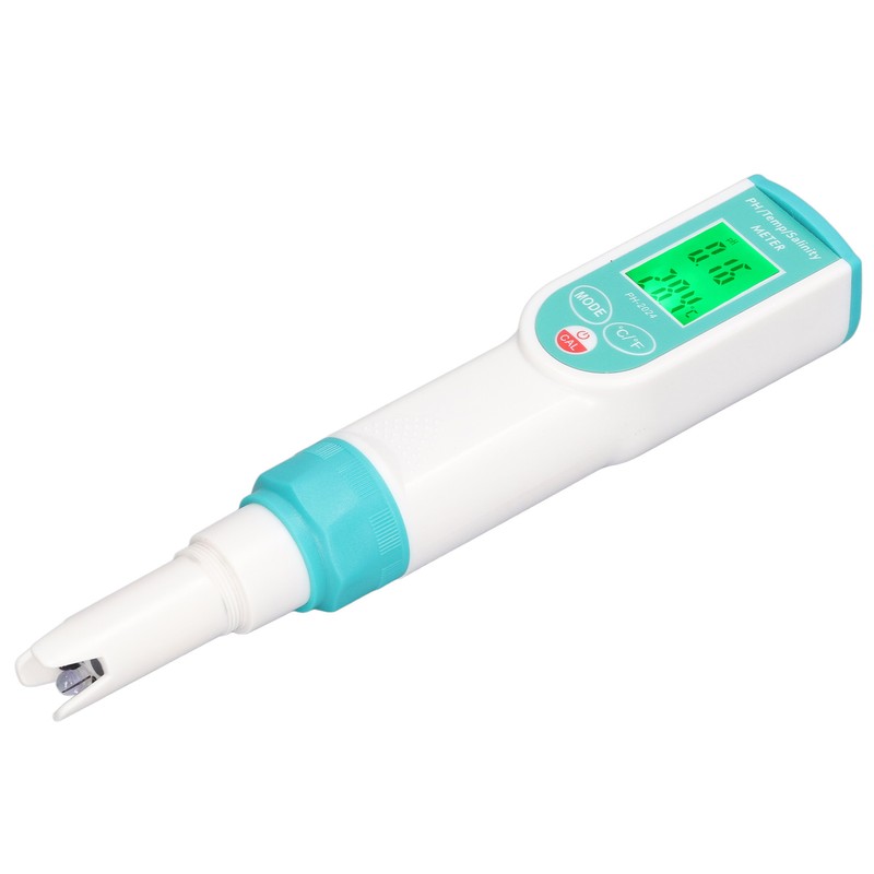 PH Salinity Temperature Tester High Accuracy IP65 Waterproof Portable Digital