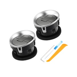 REPAIROCK 2 Pcs Dashboard Louver AC Heater Air Vent CL3Z19893EA Front Interior AC Vent Louvre for Ford F150 Lobo 2009-2014 Auto Replacement Parts