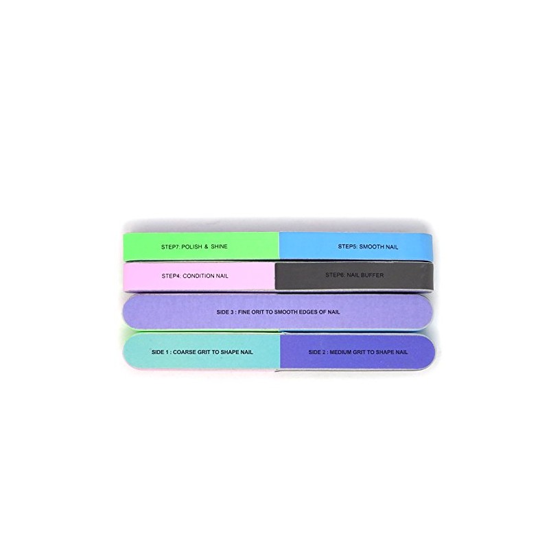 Honbay 6PCS Nail Art Tool Nail File Nail Buffer Cosmetic