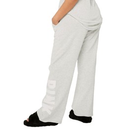 Victoria's Secret Women's Pink Logo Heritage Sweatpants, Heather Stone Grey Classic, M