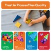 PicassoTiles 60 pcs Mini Magnetic Tiles Magnet Toys Travel-Friendly On-The-Go