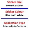 I am Disabled Sticker EXTERNAL Door Information Sign Delivery Sales