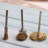 Acxico 9 Pcs Copper Wire Brushes Metal Brush Rust Removing