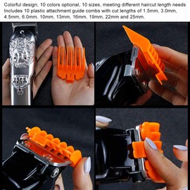 10 Pcs Comb Guide Set Universal Hair Limit Comb Electric Hair Clipper Spare Parts Clipper Guards Hairstyling Limit Combs Accessory