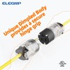 ELEGRP Lighted Straight Blade Connectors, 15 Amp 125 Volt NEMA