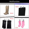 6 x Double Adjustable Clips Boot Hanger, Ultra Thin Space