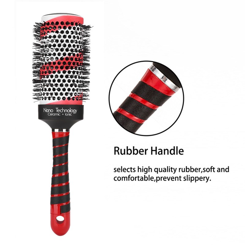 Unisex Ceramic Aluminum Comb Rolling Comb Cylinder Comb Hairstyling Tool