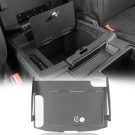 Hooke Road RAM 1500 Security Console Safe Locking Vault Box Center Console Interior Storage for Dodge RAM 1500 09-18 Pickup Truck