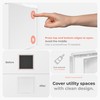 HVAC OV 10x10 Inch White Access Panel – ABS Plastic