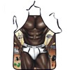 Grembiule da cucina umoristico uomo sexy slip Muscle Black Macho