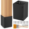 Adjustable Post Protector,Stainless Steel Post Sleeve,Fence Post Protection Tool,Protects Wooden