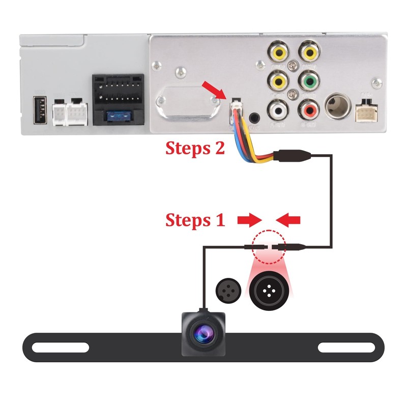 AHD Reversing Camera for MAVYULQEF Car Radio High Definition Night