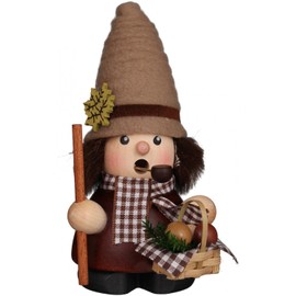 Christian Ulbricht Incense Smoker Mushroom Collector Natural 12 cm