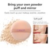 POWDER FOUNDATION soft-focus formula, fine pores, and long-las ting, makeup