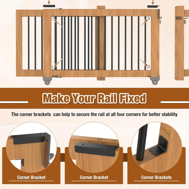 SDSNTE Sliding Gate Kit–Heavy Duty Sliding Gate Hardware for Smooth,