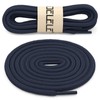 DELELE Round Shoelaces for Athletic Boot: Navy Blue Hiking Shoe