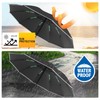 GOHHME Umbrella Storm Resistant Pocket Umbrella Inverted 10 Ribs Umbrella