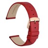 WOCCI 14mm Lug Width, Elegant Watch Band, Genuine Leather Replacement