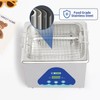 DK SONIC Ultrasonic Cleaner,1.5L 60W Stainless Steel Ultrasonic Jewelry Cleaner