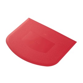 Kai Corporation DL7034 Embossed Scraper, Red, Non-Stick, Bready Select, Made in Japan