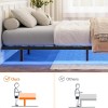 HOOBRO Floating Bed Frame King Size Bed Frame with Charging
