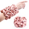 Scrunchies de seda satinada para dama de honor para el