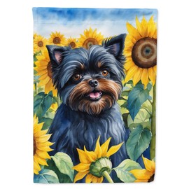 Caroline's Treasures DAC6000GF Affenpinscher in Sunflowers Garden Flag Mailbox Flag Decorative Yard Flag Banner Outside Patio Artwork Yard Flower Beds, Garden Size, Multicolor
