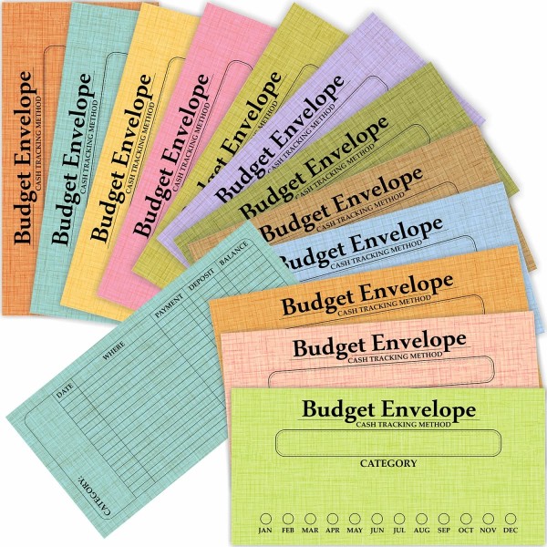 PARTH IMPEX 120 Pack Bulk Budget Envelopes for Cash, Budgeting