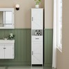 Homhedy 67" H Tall Bathroom Storage Cabinet with 2 Barn