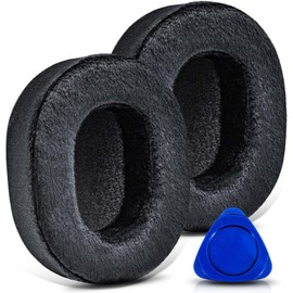 WH 1000XM5 Earpads for WH-1000XM5 (WH1000XM5) by TRANSTEK, Replacement Ear Pads Cushions with High-Density Noise Isolation Foam, Added Thickness-Velour