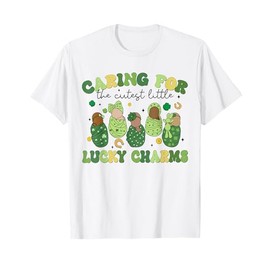 Caring For The Cutest Little Lucky Charms NICU Nurse Patrick T-Shirt