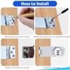 10cm Cabinet Password Hasp Locks, Security Combination Latch Lock, 3