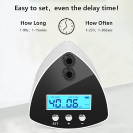 DAOTAILI Reptile Misting System | Automatic Humidifier with 2 Nozzles, LCD Screen & Timer for Terrariums