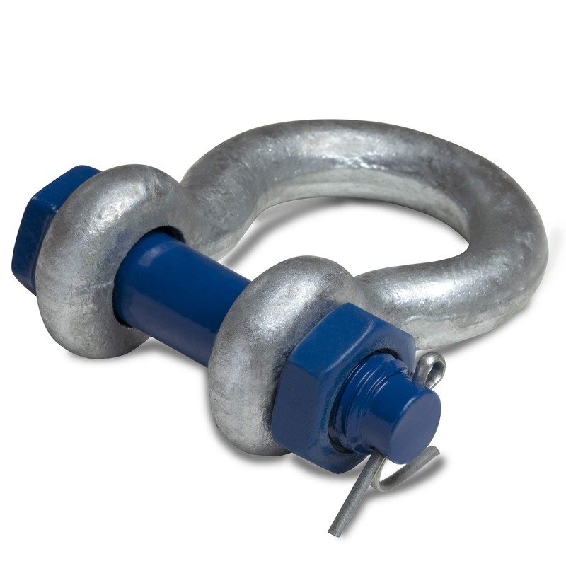 HEAVYTOOL Shackle Curved Steel High Strength 1.0 t with Bolt,