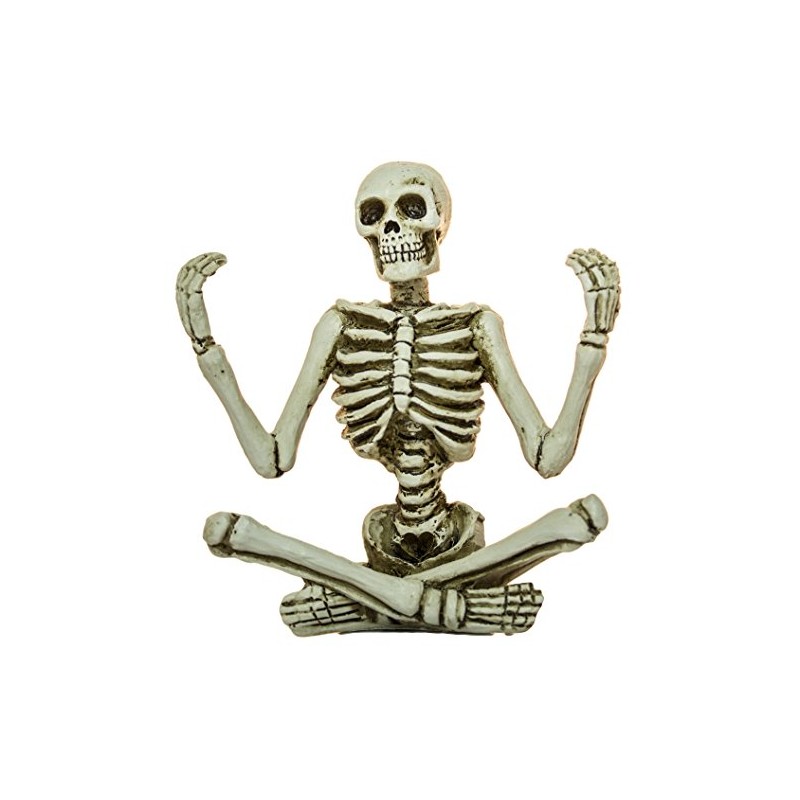 Meditation Zen Skeleton Figurine in Meditation Pose