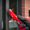 DEKTON DT85970 Soft Grip Stainless Steel Wire Brush, Black/Red