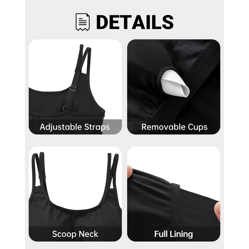 Tempt Me - Traje de baño tankini para mujer con