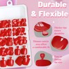AddFavor 120pcs Red Press on Toenails for Women, Toe Nail