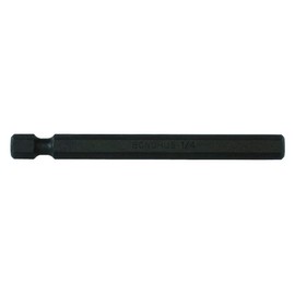 BONDHUS No. 10364 Hexagonal Power Bit 0.2 inch (5 mm) Drive Angle: 0.25 inches (6.35 mm), Total Length: 3.0 inches (76 mm); Black Dyed