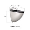 sourcing map Glass Shelf Bracket Wall Mount Adjustable Zinc Alloy