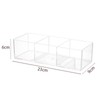 Transparent Acrylic Make-up Organizer Box, 3 Compartments, Ideal for the