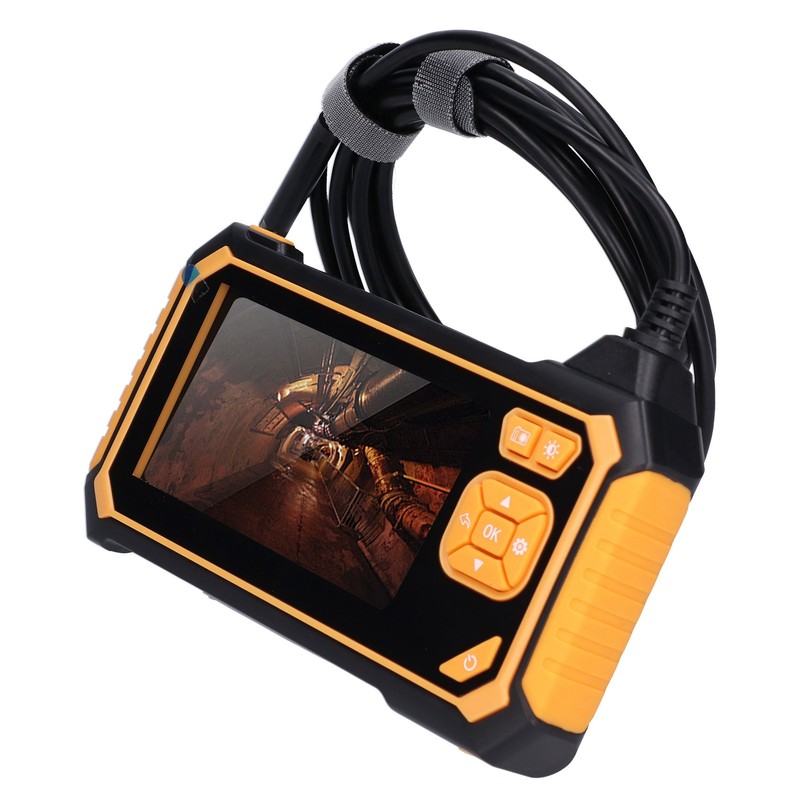 Industrial Endoscope Camera HD 1080P Waterproof Borescope Single Lens 4.3in