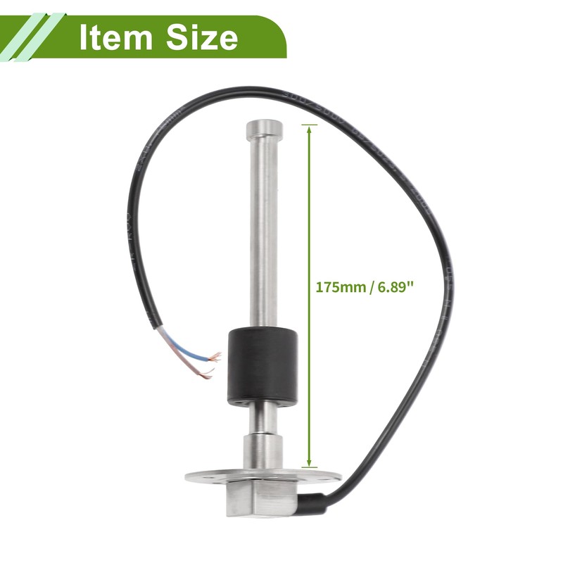 HOPESPANNER 6.89" Fuel Sending Unit and Gauge Kit Boat Fuel