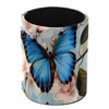 KikandKo Desk Organizer Pen Holder for Desk, Blue Butterfly on