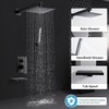 RTTWYYUU Matte Black Shower Faucet Set with Tub Spout 8