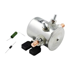 Chuuparts 36V 70 Series Continuous Duty Solenoid Relay Compatible with EZGO Golf Cart TXT Marathon Medalist with Resistor and Diode 4 Terminal SPNO Solenoid 27855G01 11761G1 27855G02 31680G1
