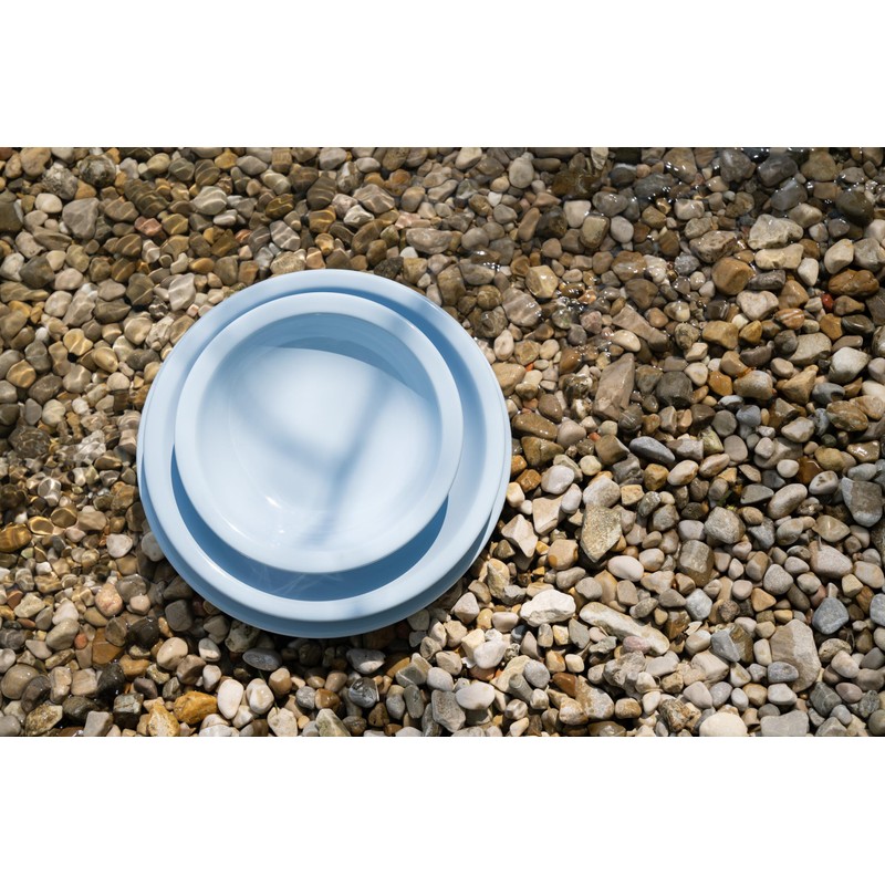 SALZKAMMERGUT KERAMIK Wersin Ice Blue Shiny Bowl Diameter 17 cm