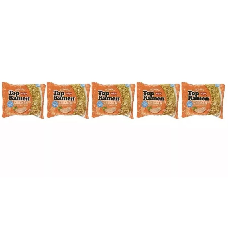 Nissin 1 Ea 5 Pack Nissin Top Ramen Noodle Soup